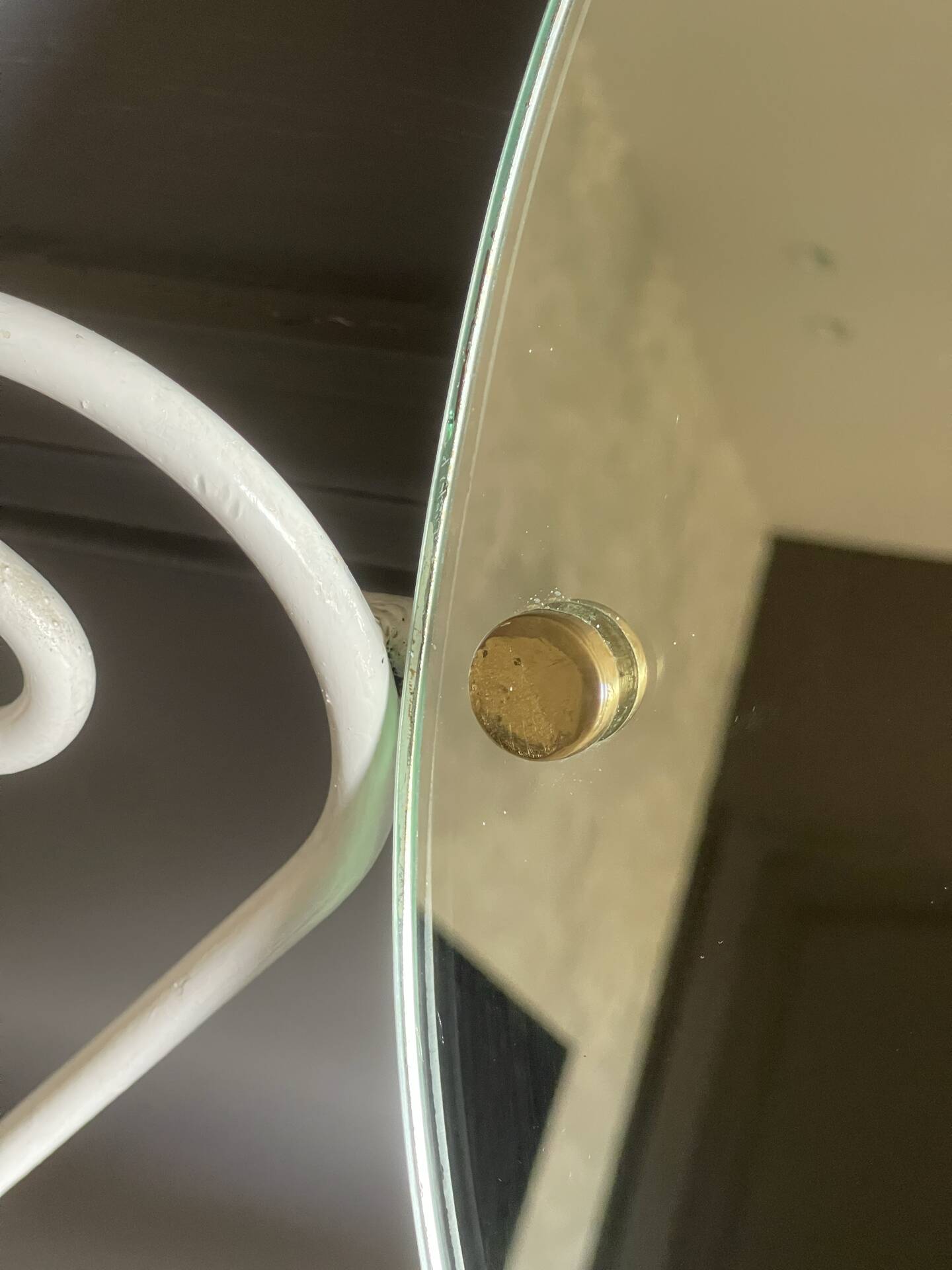 Coiffeuse en fer des années 50