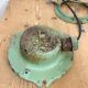 Green Industrial Soviet Bunker Pendant Light with Iron Grid, 1960s
