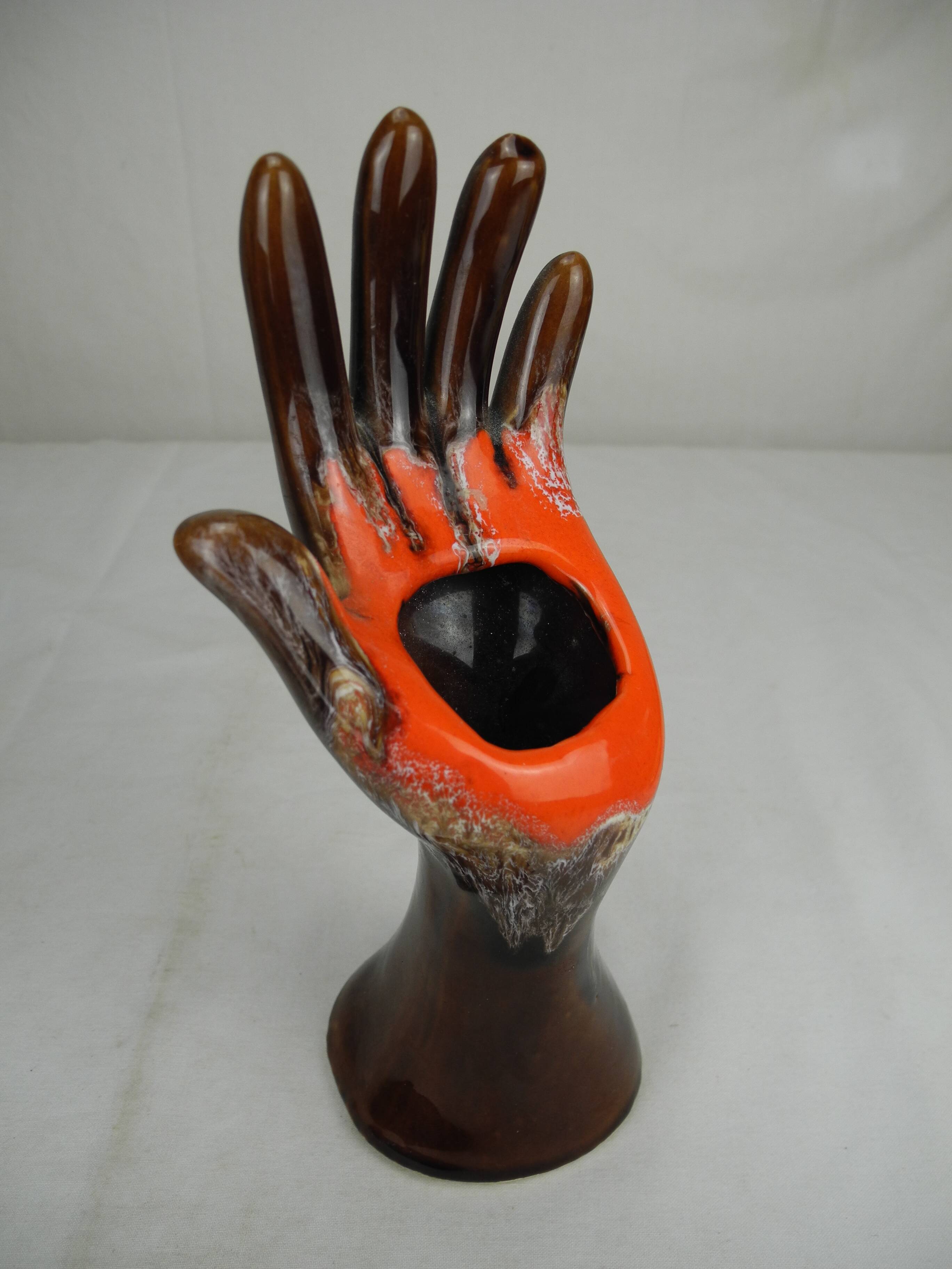 Hand ring holder soliflore decoration retro shabby vintage ring holder vase
