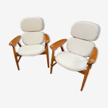 Paire de fauteuils Poltronova, Italie, 1960s