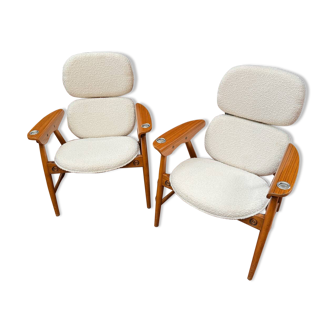 Pair of Poltronova armchairs, Italy, 1960s