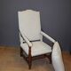Fauteuil à crémaillère d'époque Louis XIV en noyer