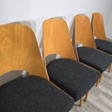 Dining Chairs by Radomir Hoffman for Ton, 1950s, Set of 8