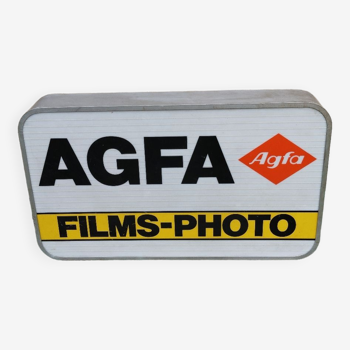 Enseigne lumineuse vintage Agfa