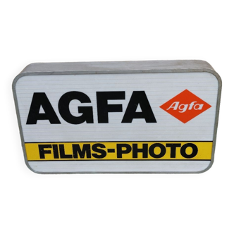 Vintage Agfa illuminated sign