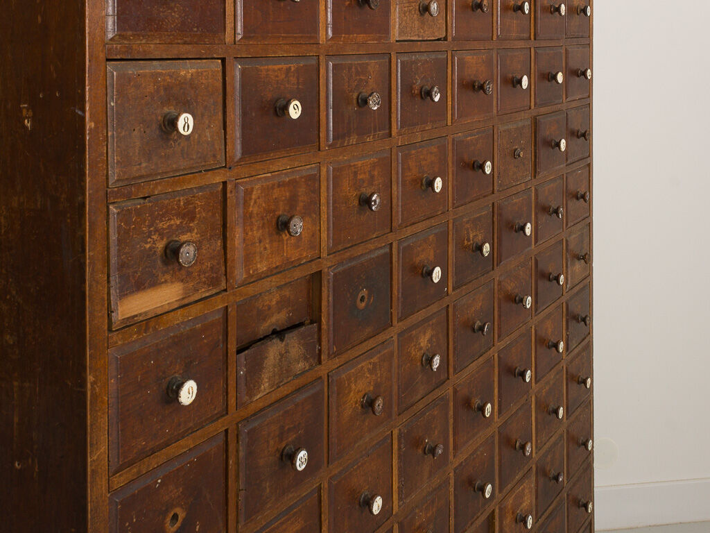 Trade cabinet with 96 drawers