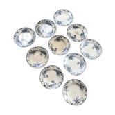 Set de 10 assiettes Terre de Fer Floreal Boulenger