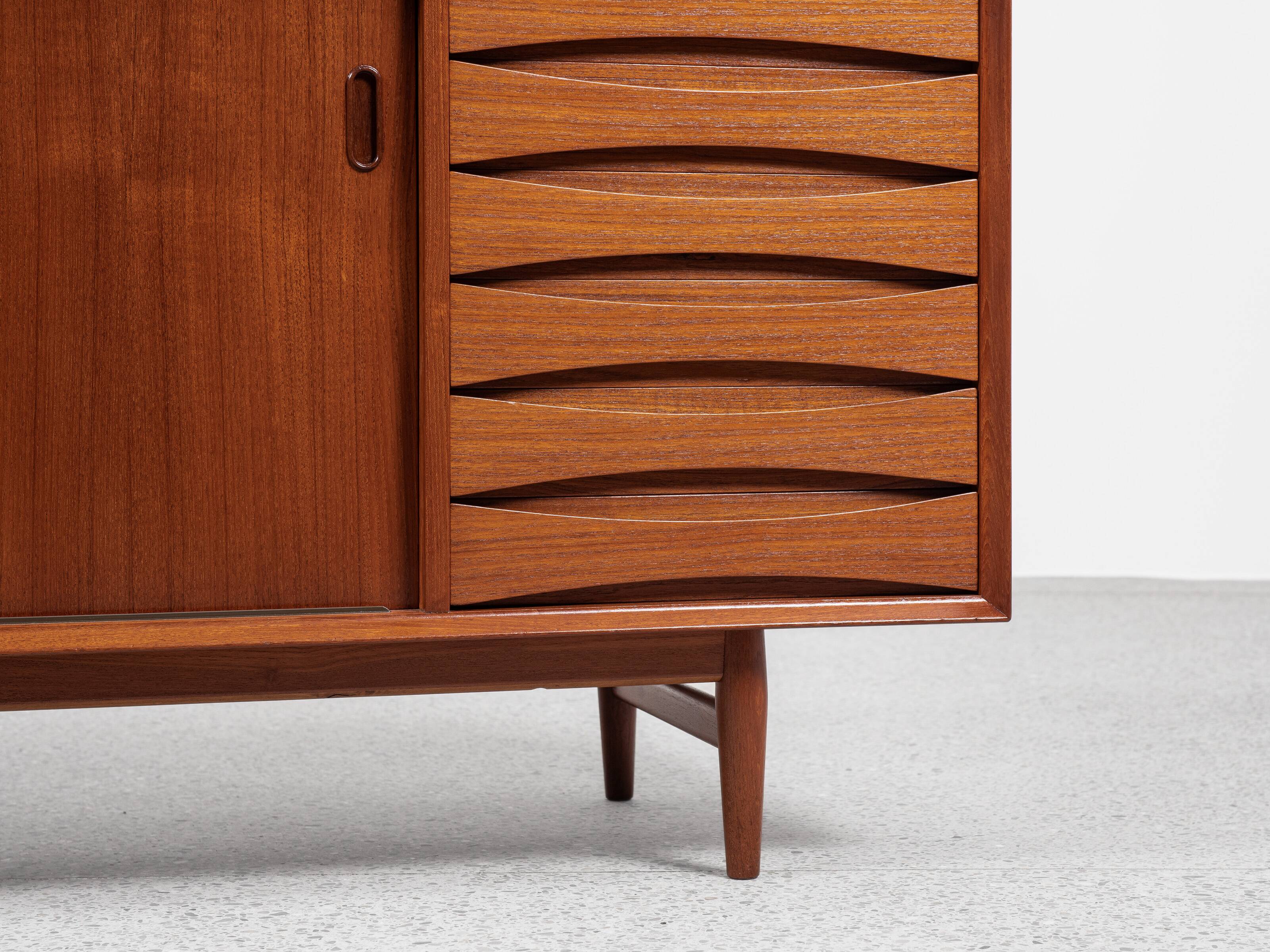Midcentury Danish sideboard OS29 in teak by Arne Vodder for Sibast 1960s
