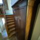 Vintage mahogany wardrobe with large low drawer