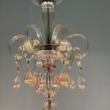 Lustre Rezzonico en verre de Murano, 6 bras de lumière, Venise