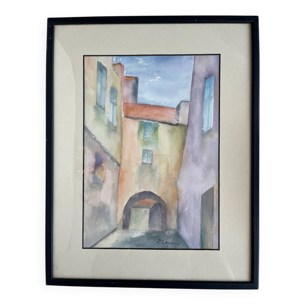 Tableau : Aquarelle - paysage Portugal