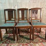 Set of 6 art deco chairs