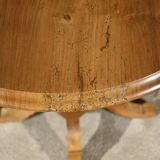 Small Walnut Pedestal Table, Louis Philippe Period – 2nd Part 19th