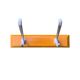 Vintage wooden wall coat rack - 2 hooks