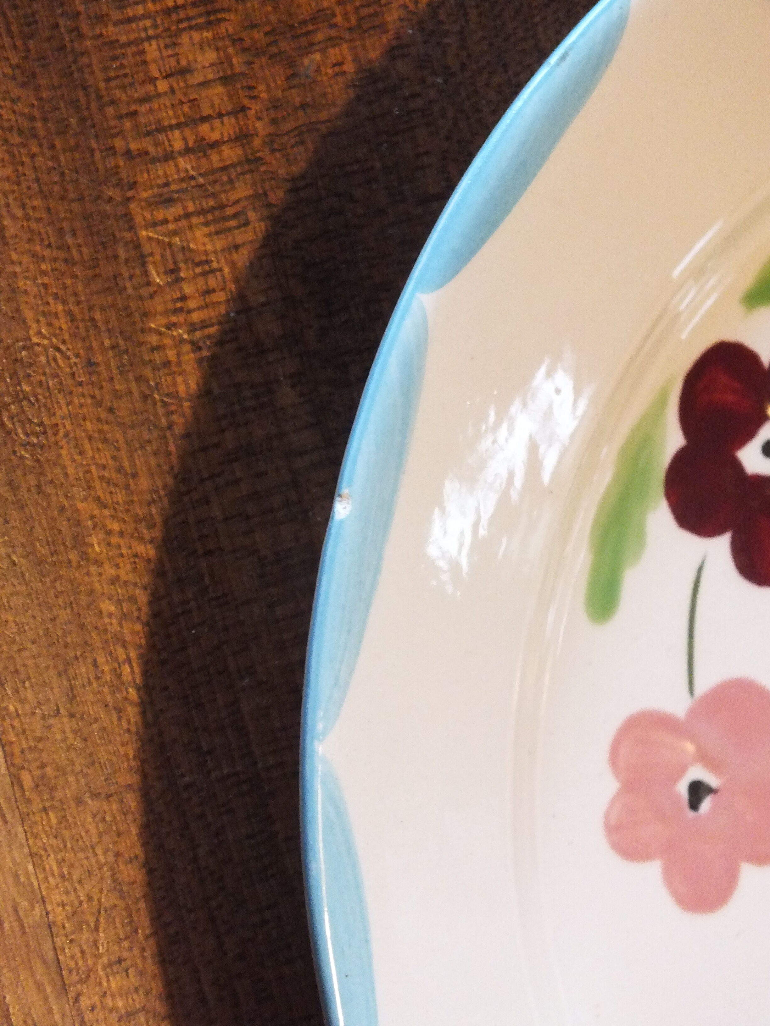 6 flat plates from the 50s Salins model Jocelyne