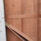 Patinated Parisian wardrobe, 2 doors, 2 shelves
