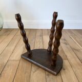 Tripod stool of cowherd in pearl wood 30s