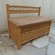 Coffre à jouets vintage en bois & rotin – une belle pièce pleine de charme