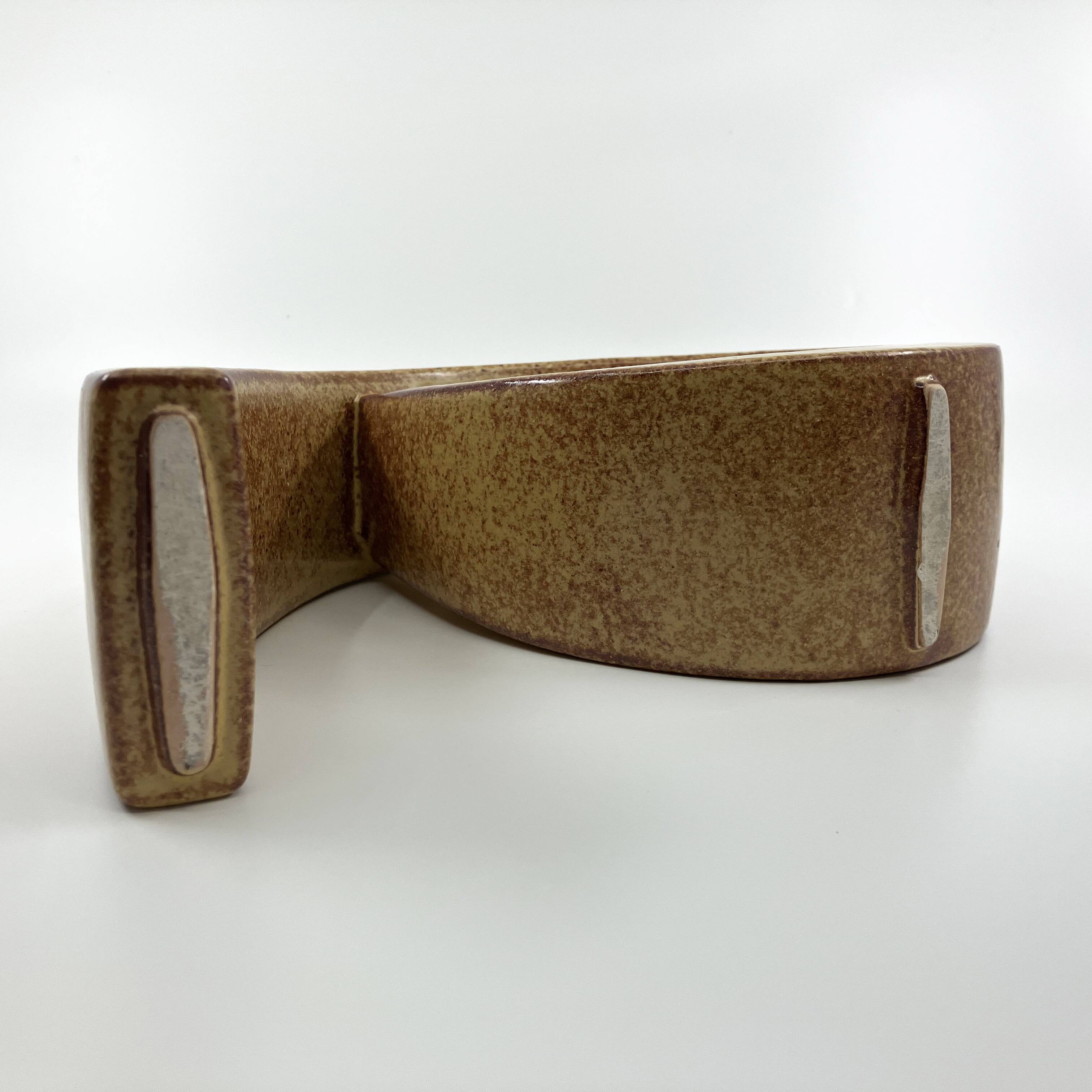 Ceramic sculpture vase • Roberto Rigon • Bertoncello • Italy • 60/70