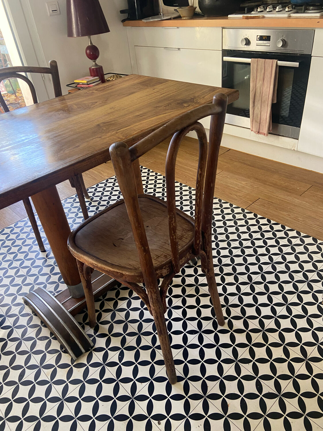 Set table and chairs Bistrot 50s