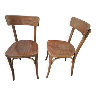 lot de 2 chaises bistrot vintage thonet
