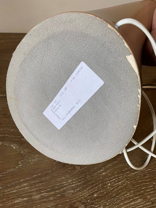 Lampe a poser céramique kostka modele gemo vintage 1970