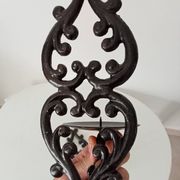 Antique wall candle holder in enamelled cast iron
