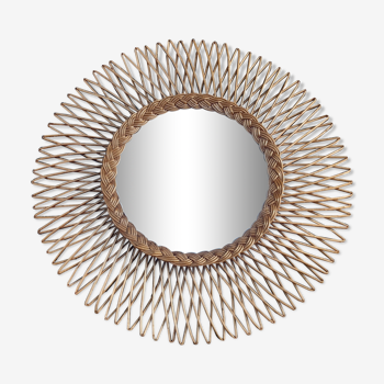 Mirror sun wicker diameter 60cm