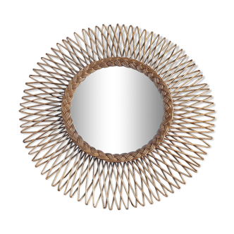 Mirror sun wicker diameter 60cm