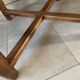 Vintage extendable wooden table from the 50s with independent extension