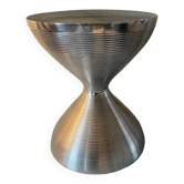 Tabouret diabolo en aluminium année 70
