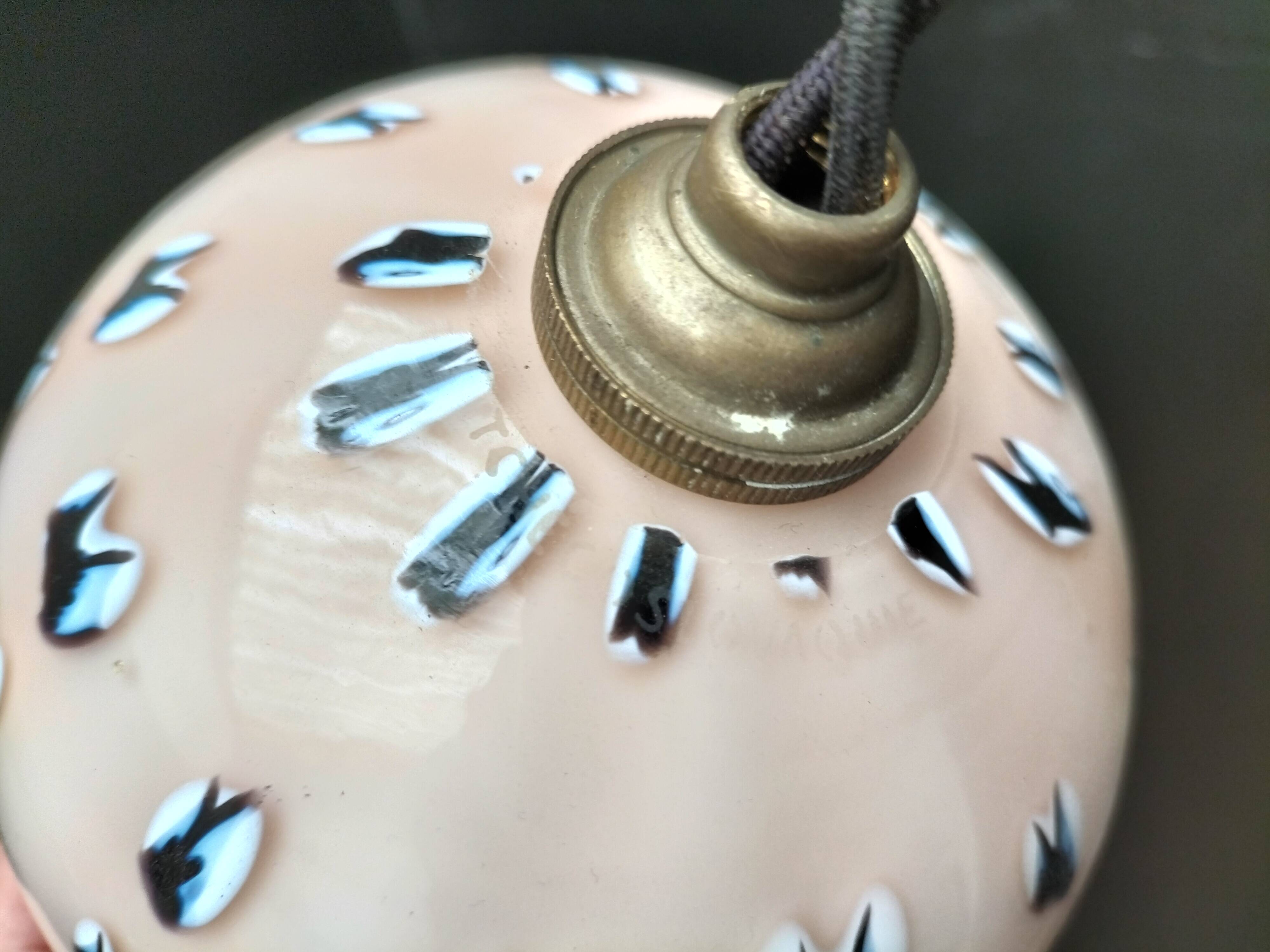 Opaline pendant light