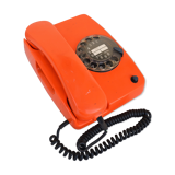 Siemens vintage orange phone, 70s