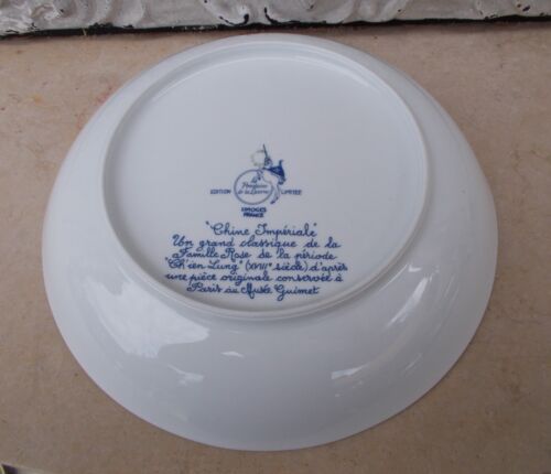 1 round hollow dish Limoges Porcelain with Unicorn China Imperial