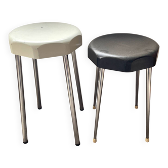 Pair of backelite stools from the 50s
