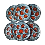 Pornic, 6 oyster plates