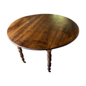 Table en noyer à volet Louis Philippe