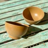 2 vintage stoneware bowls