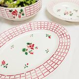Plat ovale Digoin Rosa