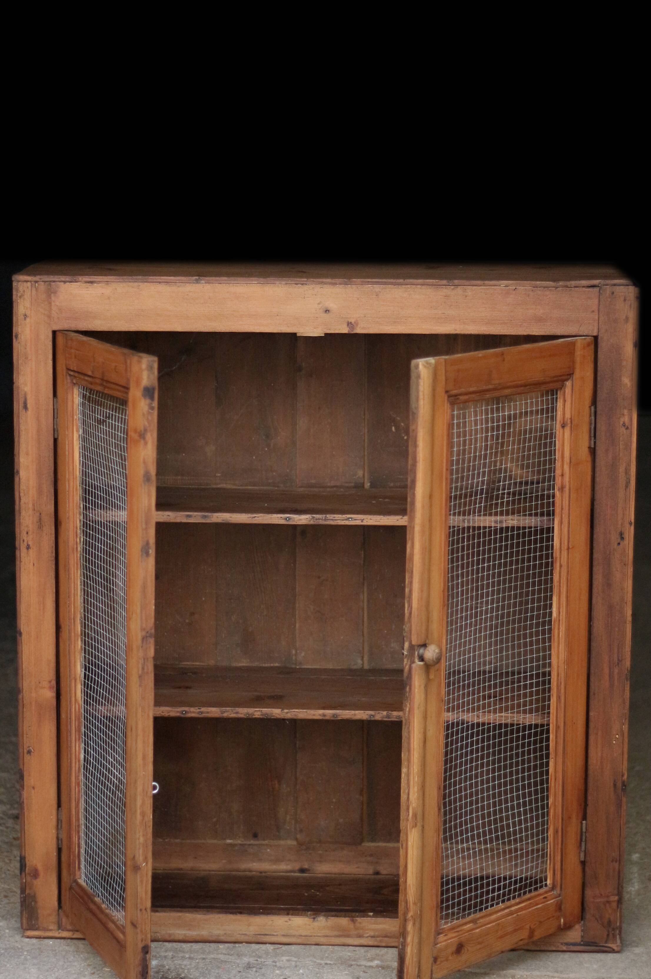 Jam cupboard / pantry late 19th century, in solid pine.