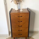 Vintage chiffonier chest of drawers 1950/1960 5 drawers