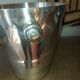 Ice bucket art deco champagne bucket in silver metal