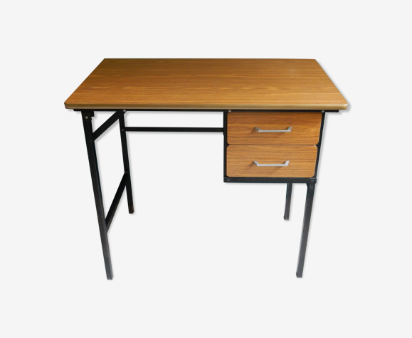 Bureau enfant formica marron