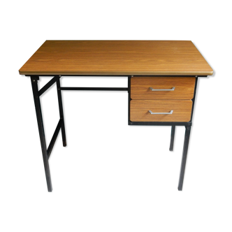 Bureau enfant formica marron