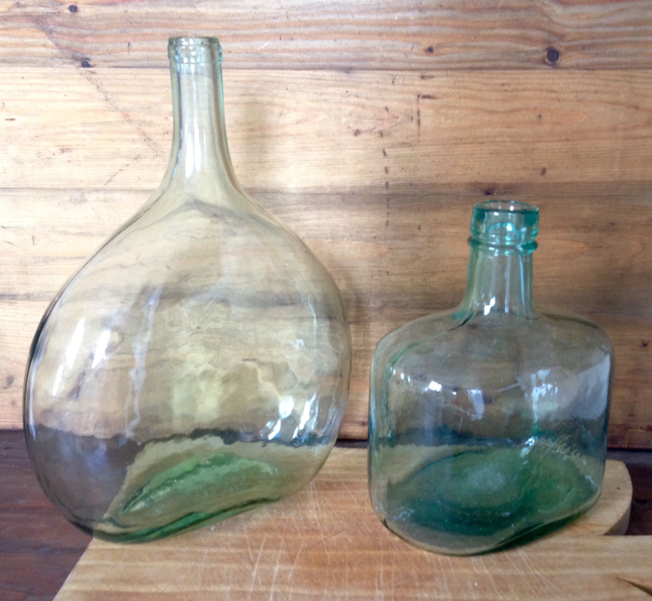 Demijohn 3,5L and bottle and bottle 2L