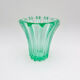 Art Deco Vase Pierre d'Avesn Moulded-Pressed Glass Emerald Green