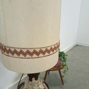 Lampe en céramique marron de Besigheimer Leuchten avec base éclairée