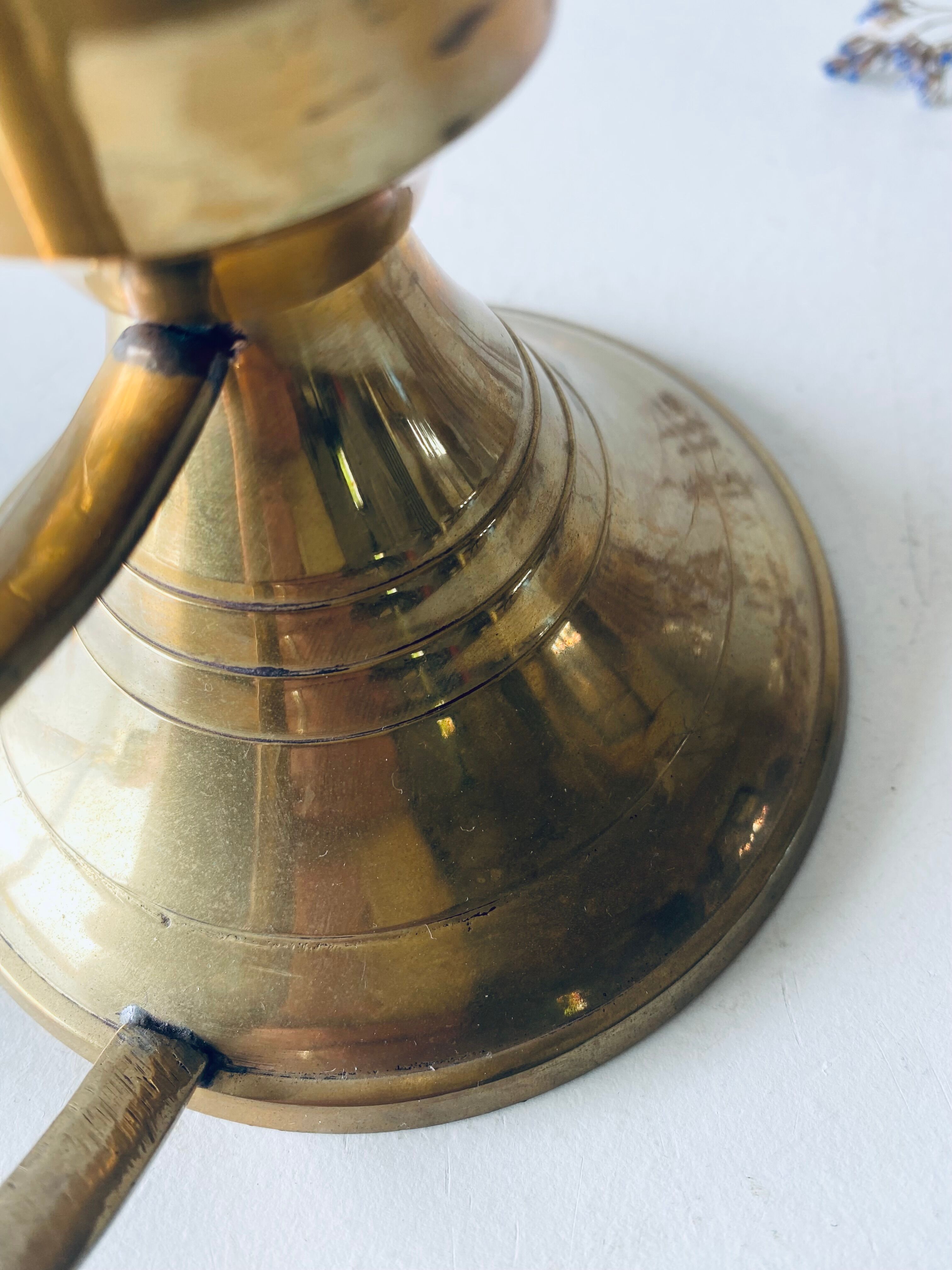 Brass candle holder
