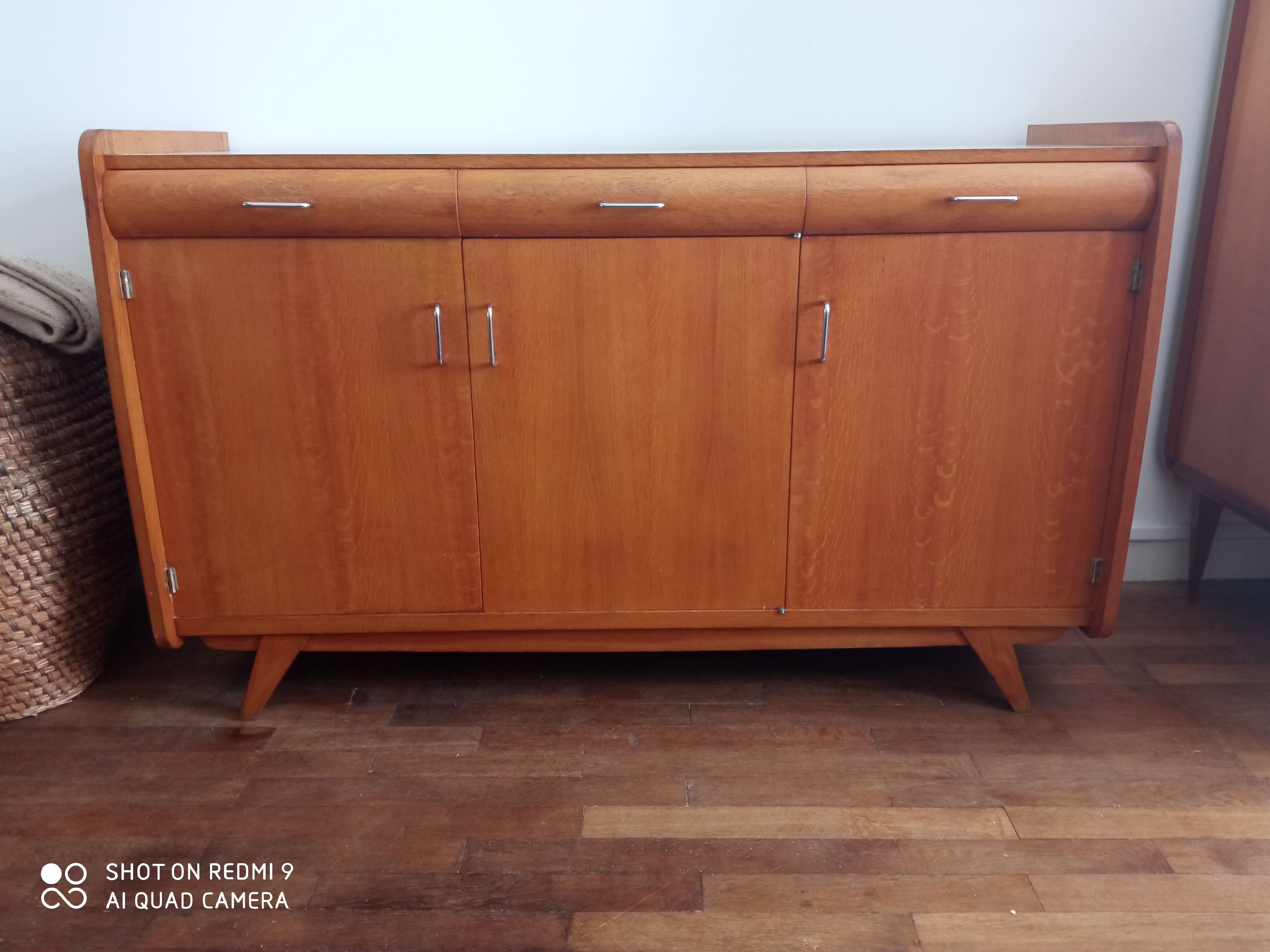 Buffet Enfilade 50s in blond wood