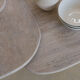Irregular nesting coffee tables - ATHENA - 70/50 - porous natural travertine